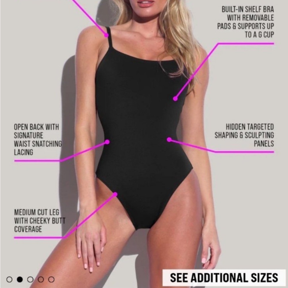 Black One-Piece Swimsuit